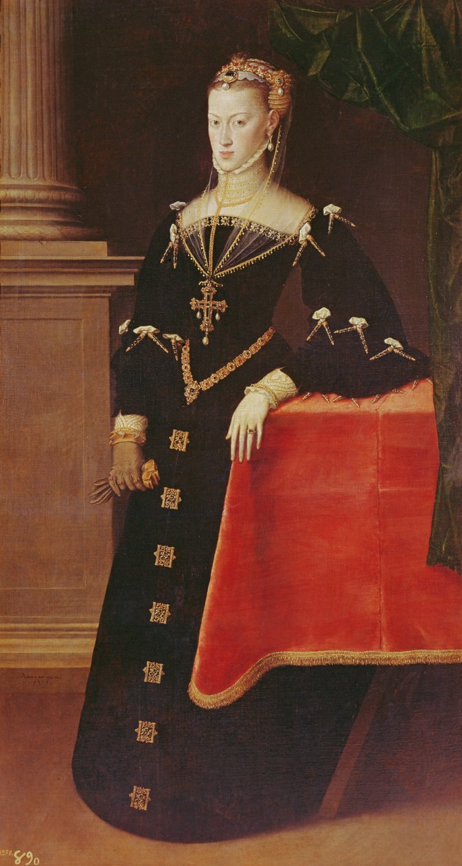 Arcivévodkyně Maria Rakouská, 1551 (viz také 498705) od Anthonis van Dashorst Mor