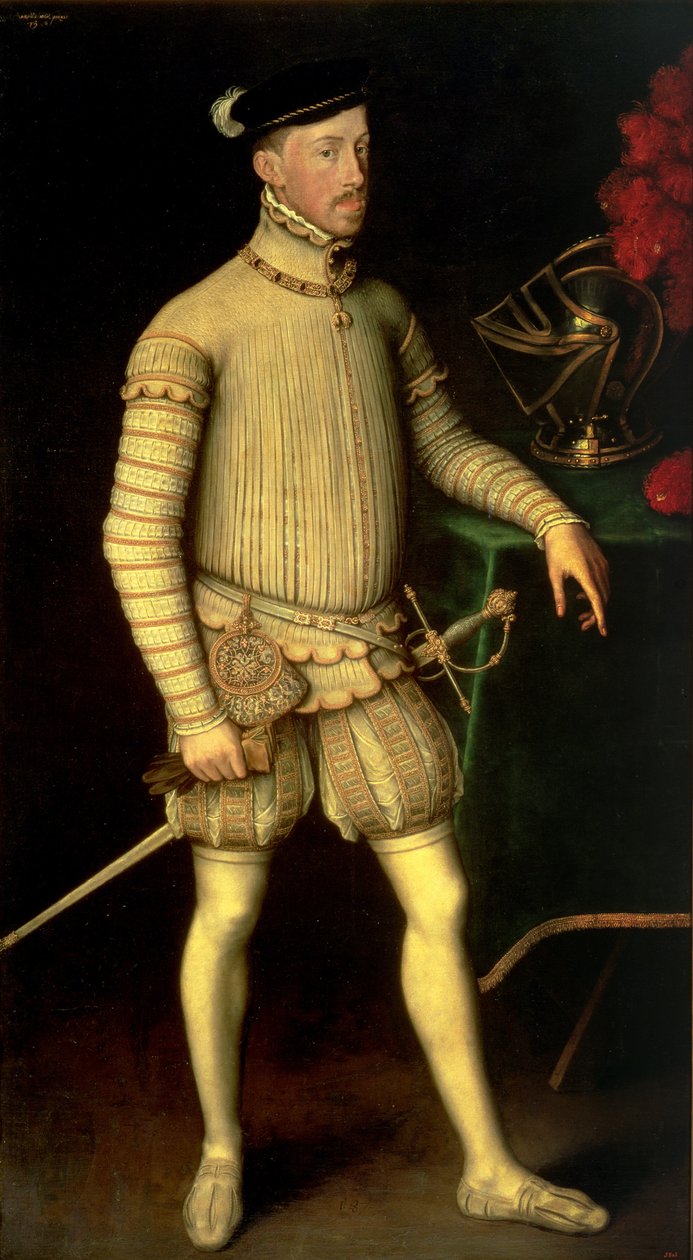 Portrét císaře Maxmiliána II. (1527-76) 1557 od Anthonis van Dashorst Mor