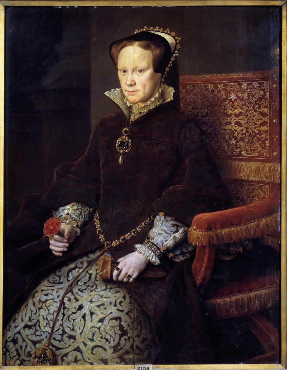 Portrét královny Marie I Tudorovské od Anthonis van Dashorst (c.1519 1576/77) Mor