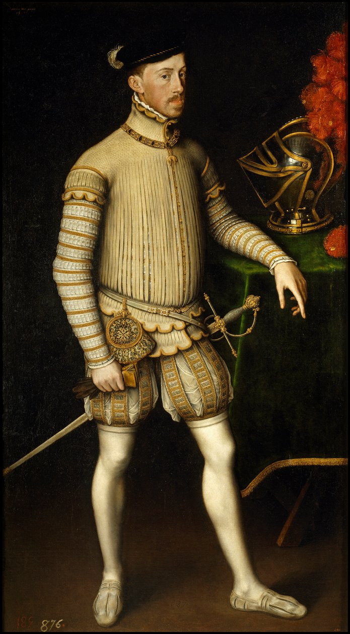 Maxmilián II. Habsburský - Portrét císaře Svaté říše římské Maxmiliána II. Rakouského (1527-1576) od Antonise (Anthonis) Mor (asi 1517-1577) od Anthonis Mor van Dashorst