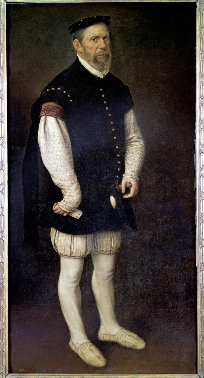 Portrét Pejerona, šaška hraběte z Benavente Obraz Antonia Mora (1517-1575) Madrid 16. století, Muzeum Prado od Anthonis Mor van Dashorst