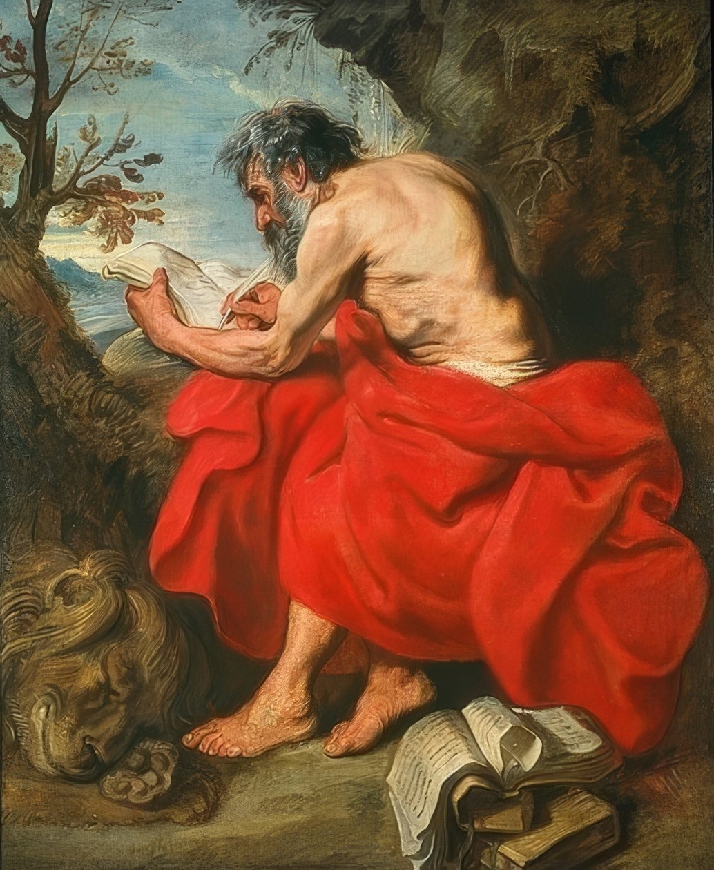 Svatý Jeroným. Kolem roku 1615/16 od Anthony van Dyck