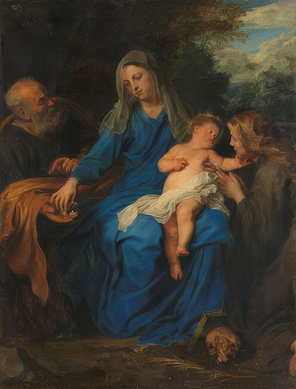 Svatá rodina s Marií Magdalenou. Kolem roku 1620 - kolem roku 1700 od Anthony van Dyck