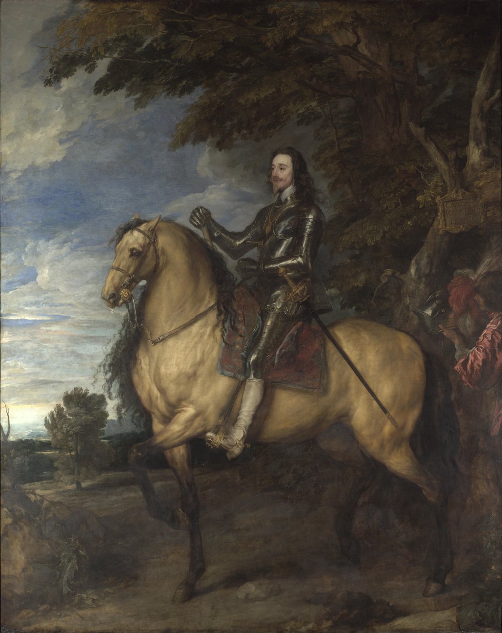Jezdecký portrét Karla I., cca 1638 od Anthony van Dyck