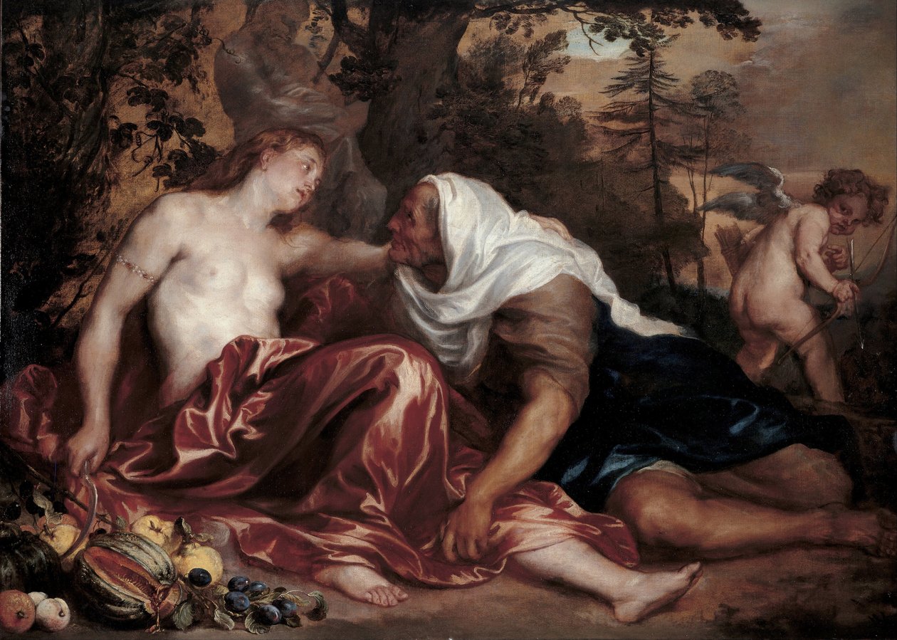 Vertumnus a Pomona, asi 1625 od Anthony van Dyck