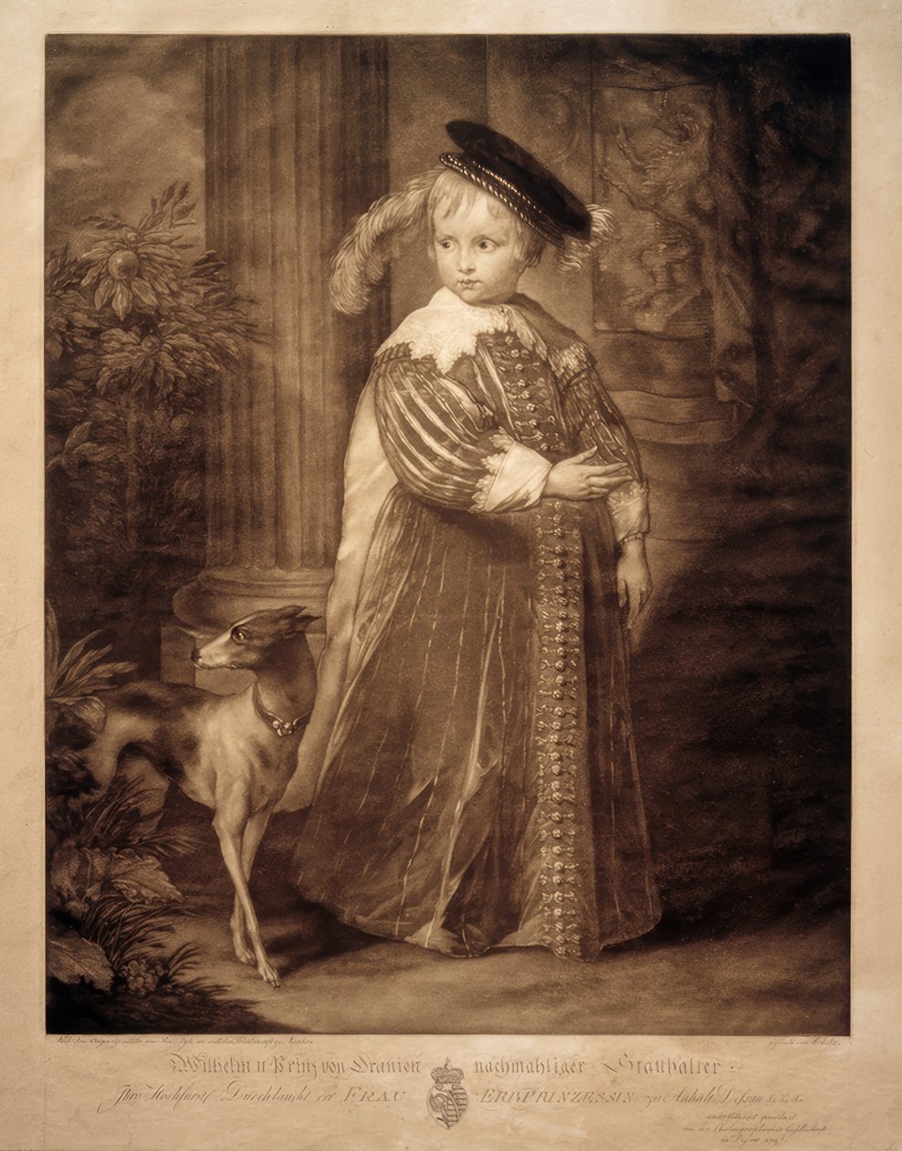 Wilhelm II Orange-Nassau jako dítě od Anthony van Dyck