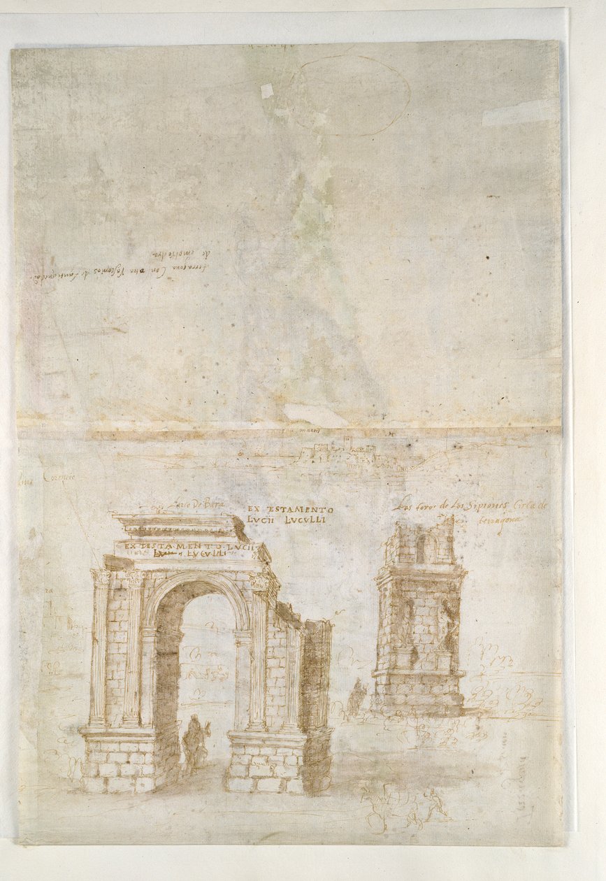 Panoramatický pohled na Tarragonu z South Seawards, c1560. od Anthonis van den Wyngaerde