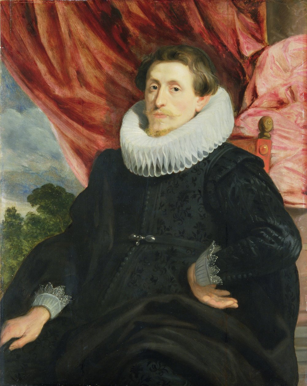Portrét muže, cca 1619 (olej na dubovém panelu) od Anthony van Dyck