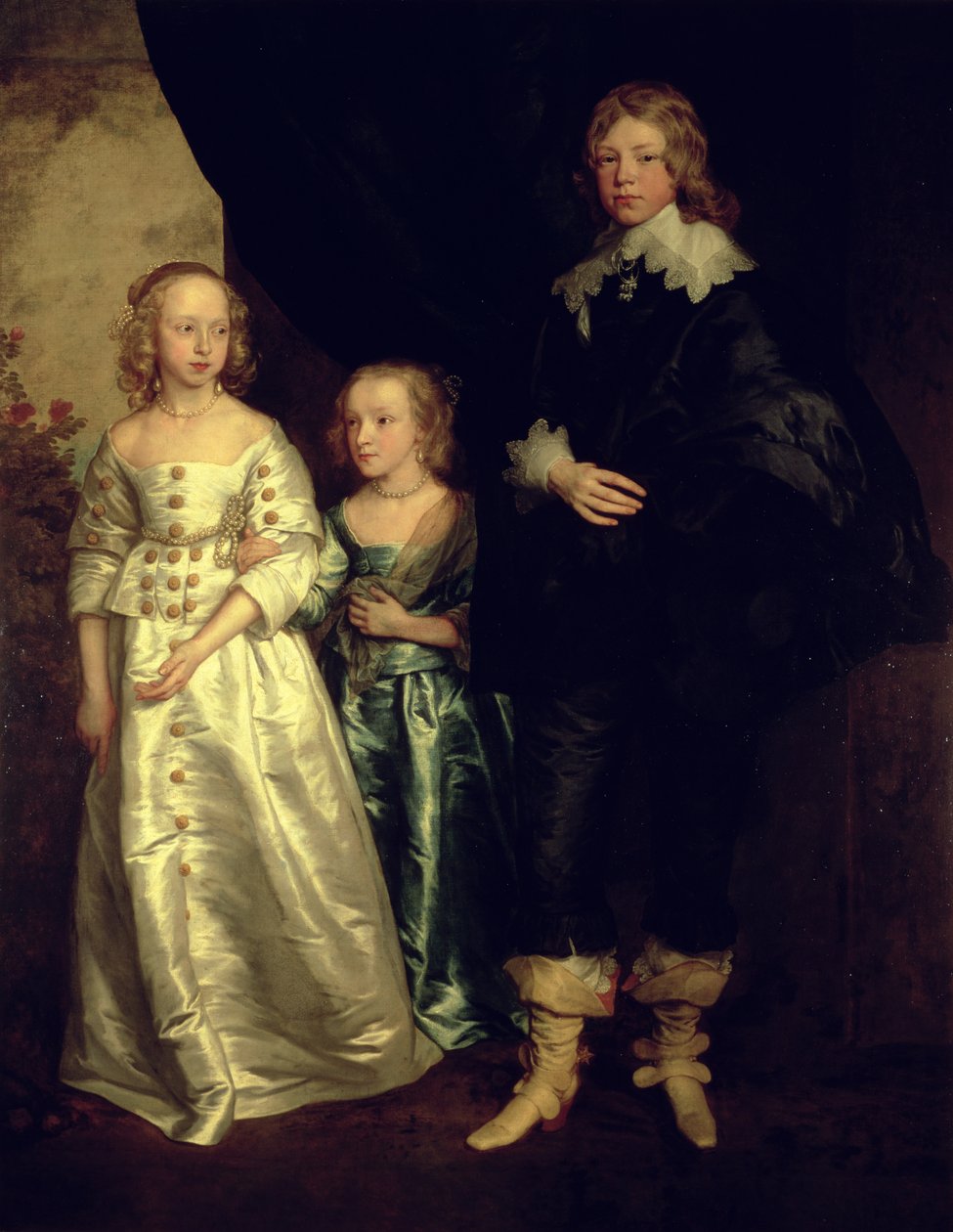 Děti Thomase Wentwortha, 1. hraběte ze Straffordu, 17. století od Anthony van Dyck