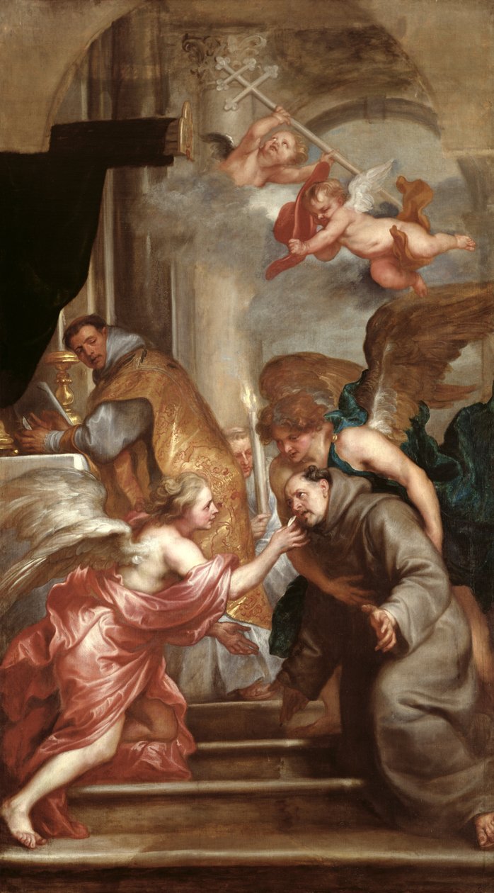 Přijímání svatého Bonaventury (1221–74) od Anthony van Dyck