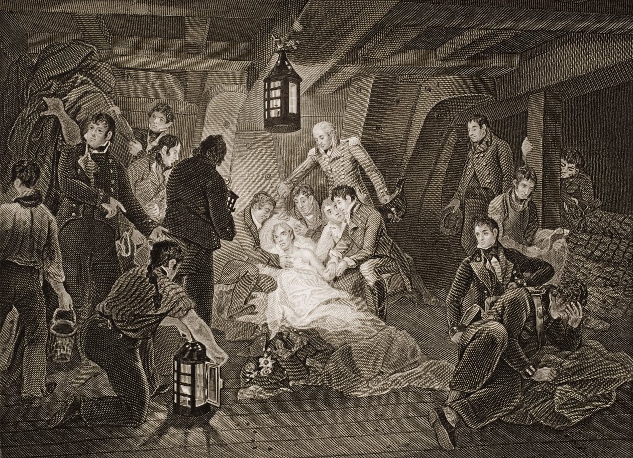 Smrt lorda Nelsona, ilustrace z 