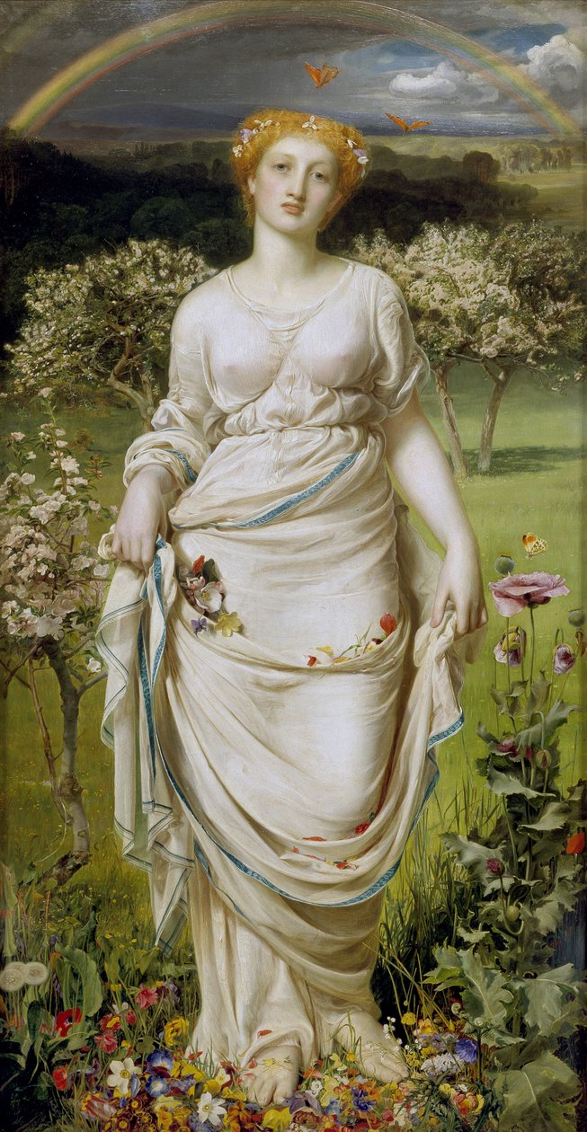 Něžné jaro, 19. století od Anthony Frederick Augustus Sandys