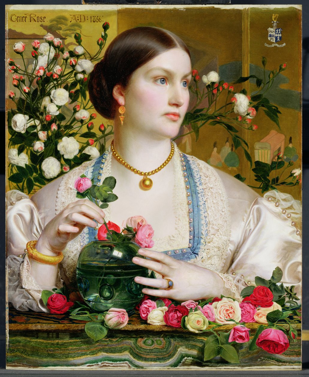 Grace Rose, 1866 od Anthony Frederick Augustus Sandys