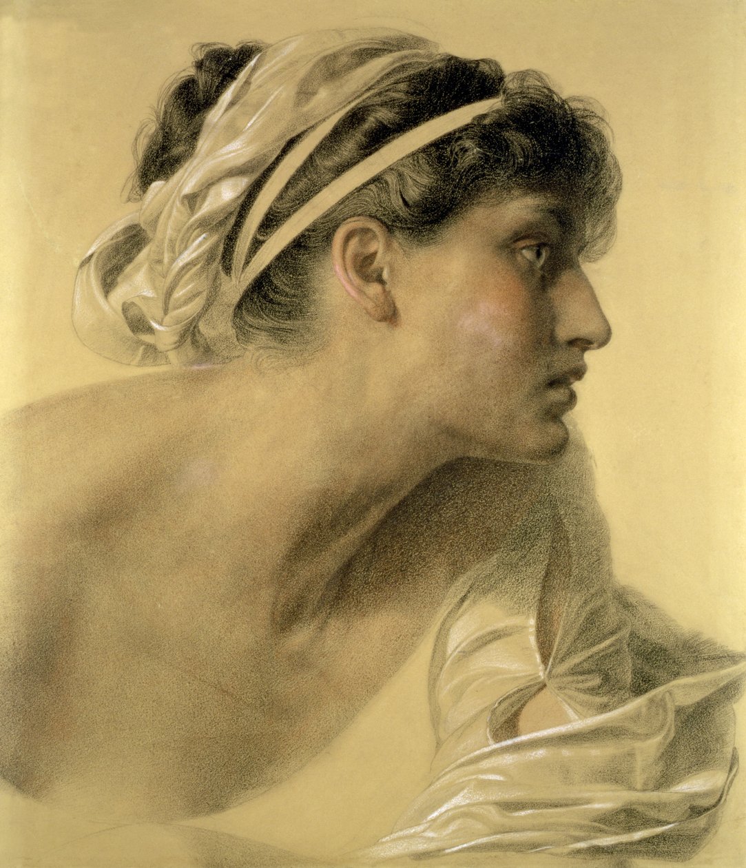 Penelope, 1878 (barevná křída na papíře) od Anthony Frederick Augustus Sandys