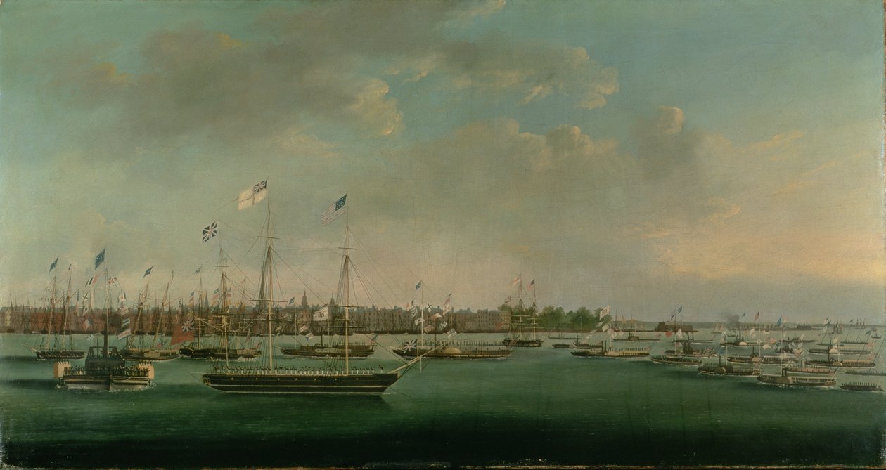 Erie Canal Celebration, New York, 1825 od Anthony Imbert