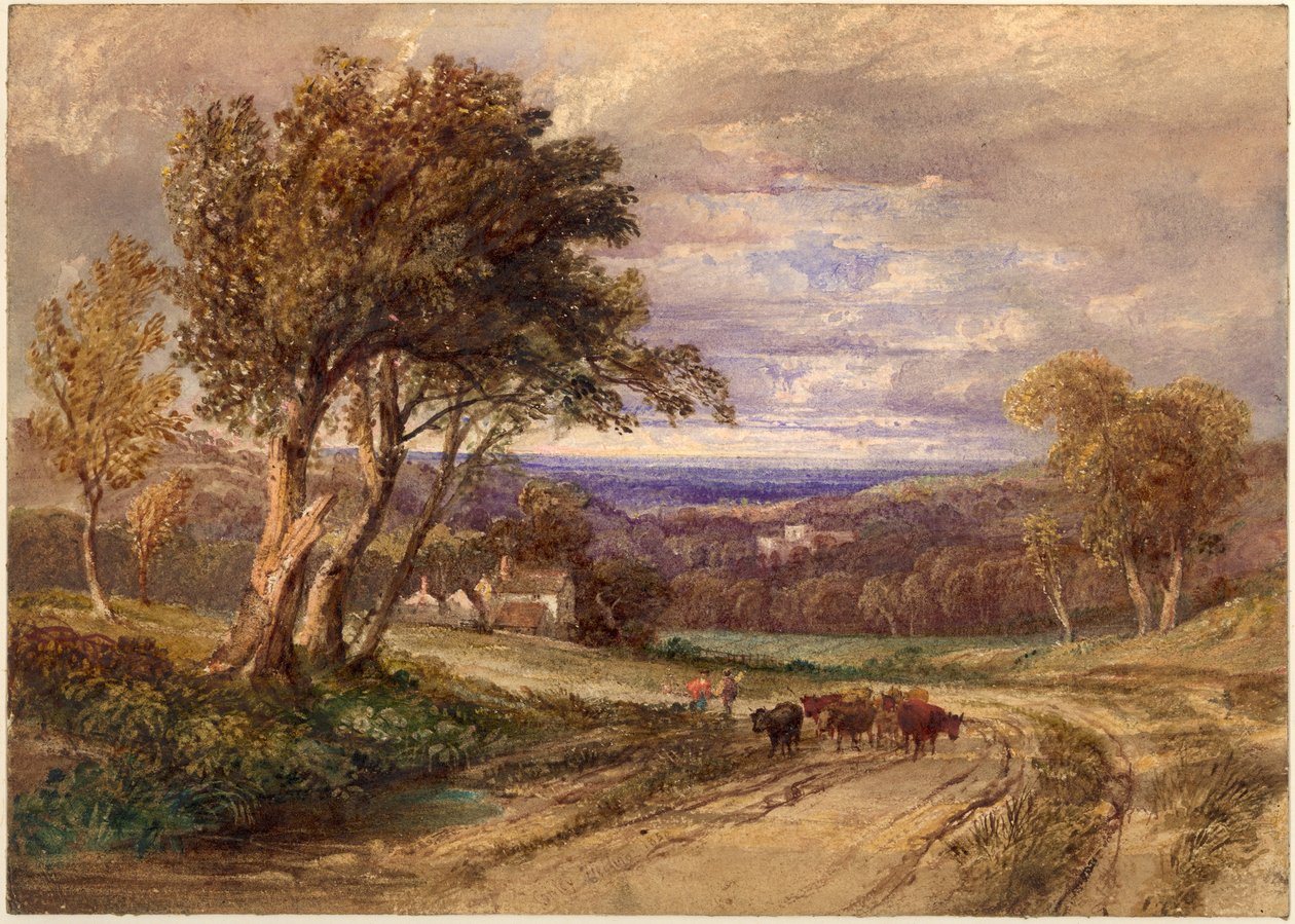 Lanercost Priory (barva těla a akvarel na papíře) od Anthony Vandyke Copley Fielding