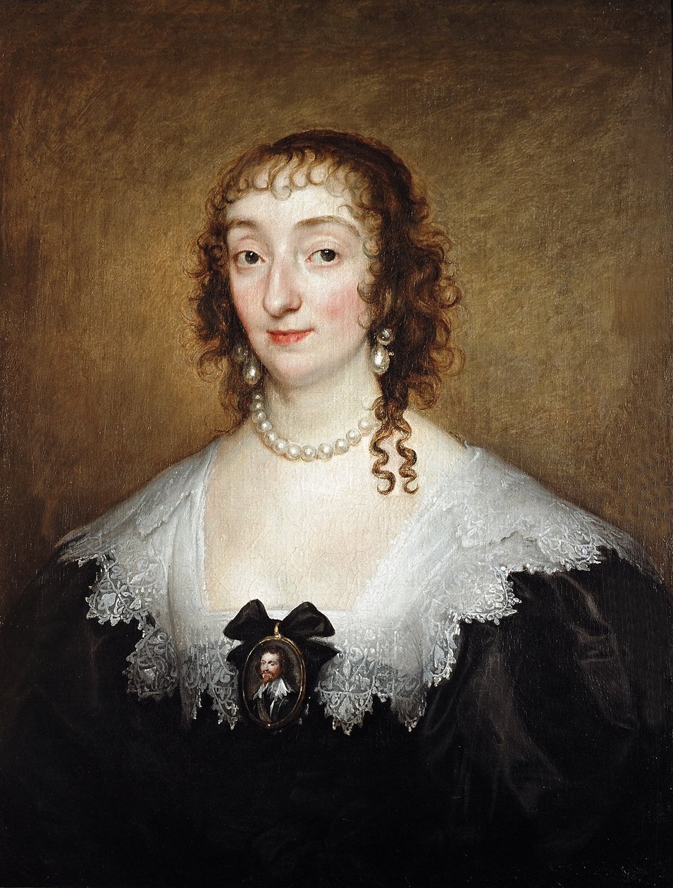 Katherine Manners, vévodkyně z Buckinghamu, kolem roku 1633 od Anthony van Dyck