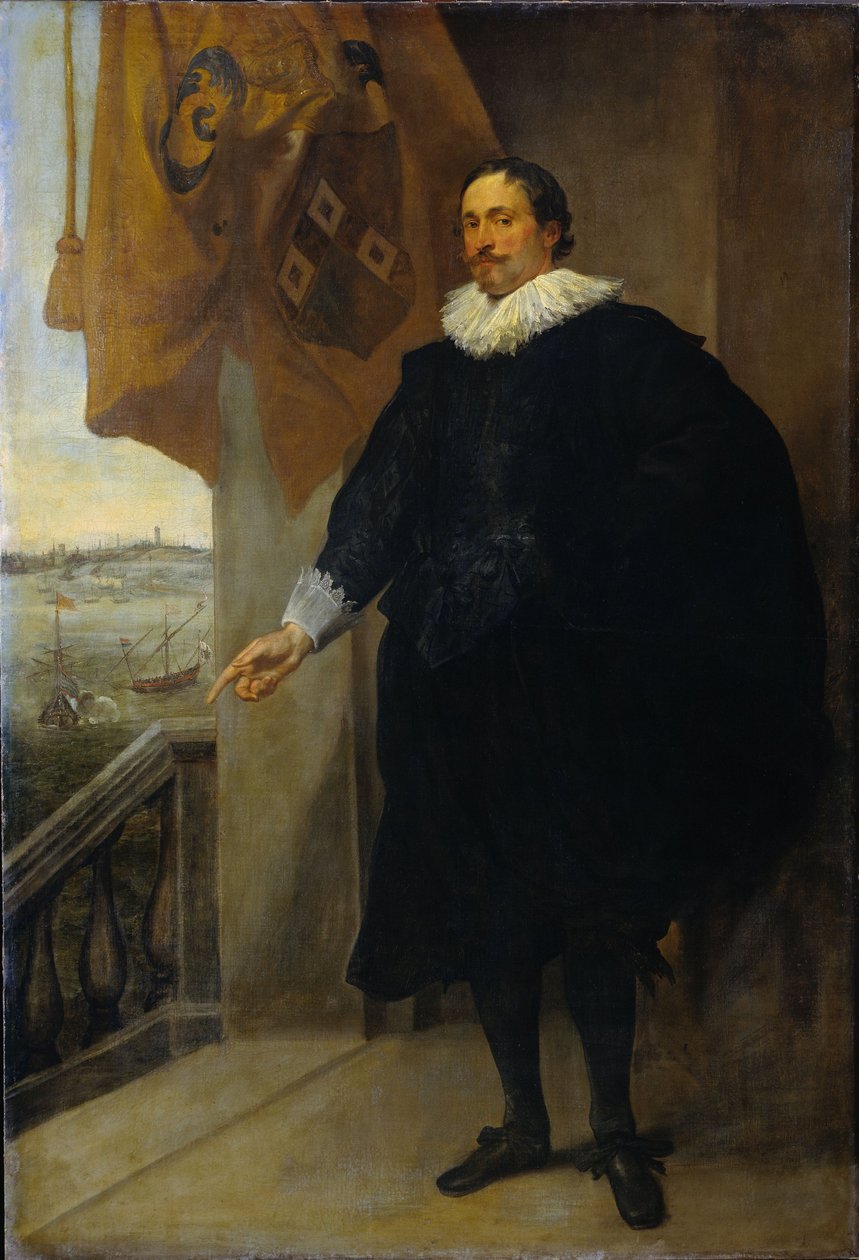Portrét Nicolaese van der Borghta. Obchodník z Antverp od Anthony van Dyck