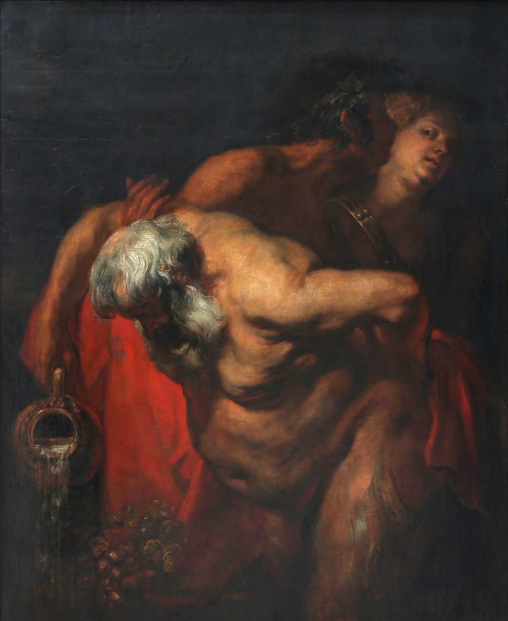Opilý Silenus podporovaný faunem a bacchantem od Anthony van Dyck