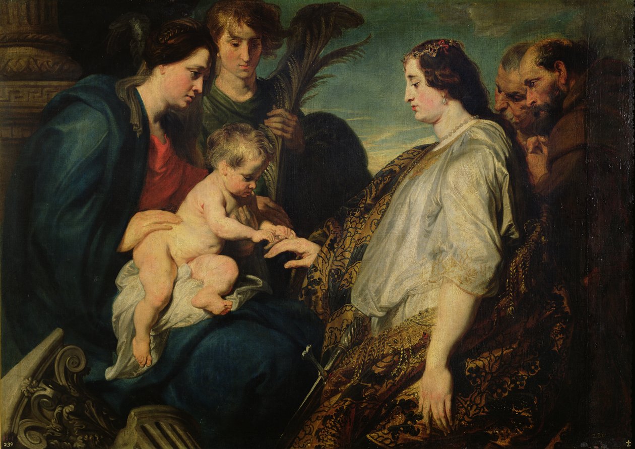 Mystická svatba svaté Kateřiny, 161820 od Anthony van Dyck