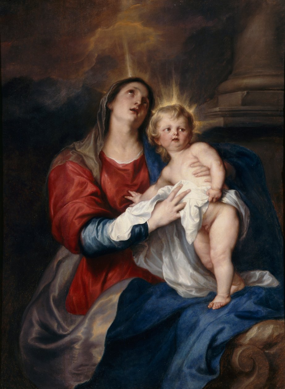 Panna a dítě, 1628 od Anthony van Dyck