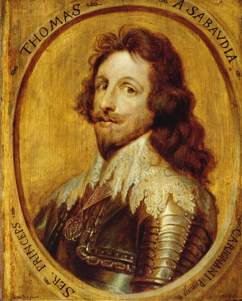 Tomáš Savojský (1597-1656) princ z Carignanu od Anthony van Dyck