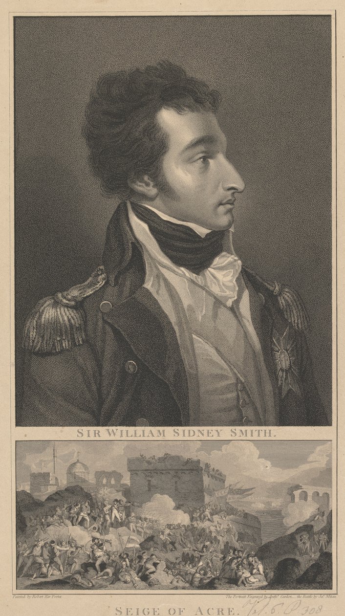Admirál William Sidney Smith a The Siege of Acre od Anthony Cardon