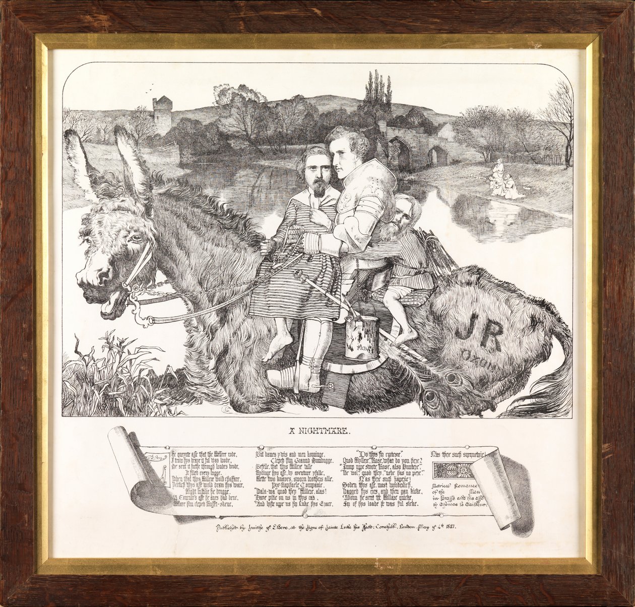 Noční můra (zincotype) od Anthony Frederick Augustus Sandys
