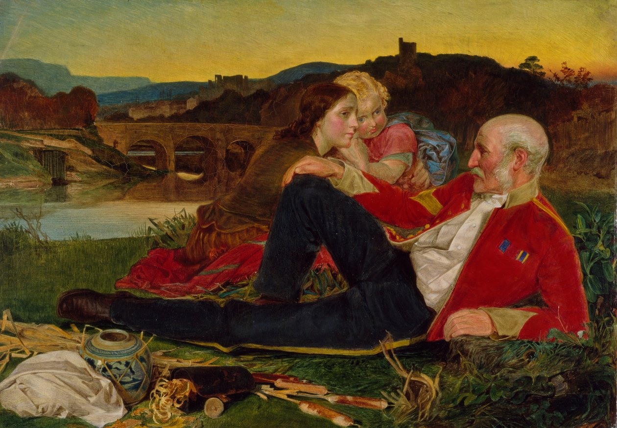 Podzim, kolem 1860-62 od Anthony Frederick Augustus Sandys