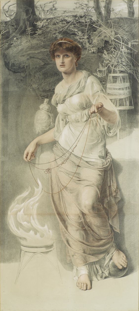 Zamotané klubko (tužka na papíře) od Anthony Frederick Augustus Sandys