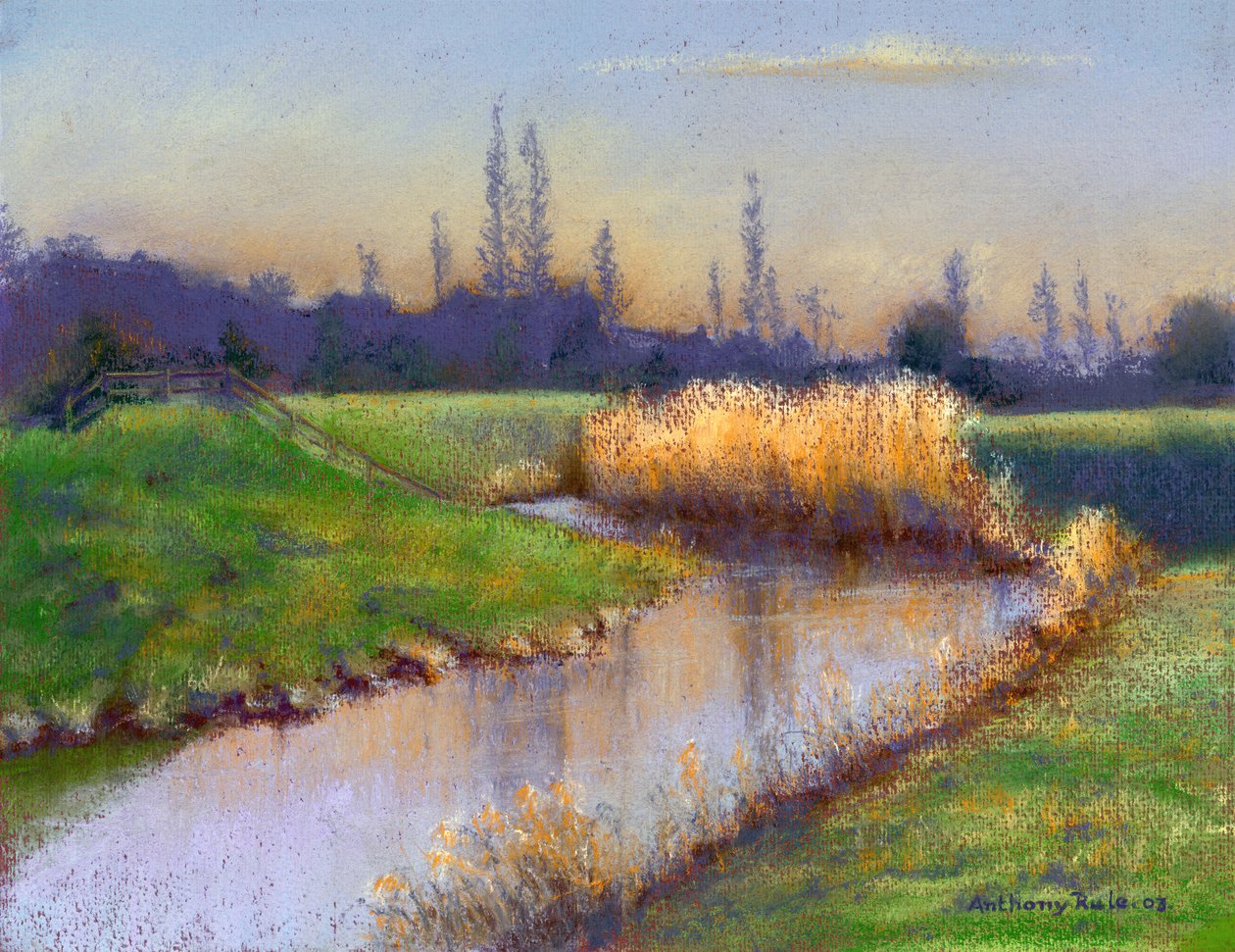 Zimní večer na Clyst, 2003 od Anthony Rule