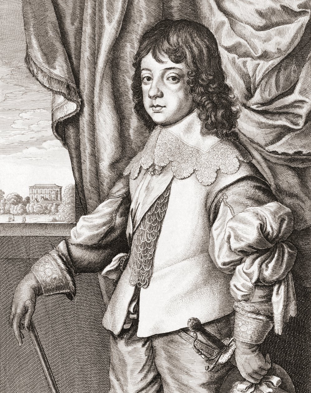 Jako dítě anglický král Karel II od Anthony van (after) Dyck