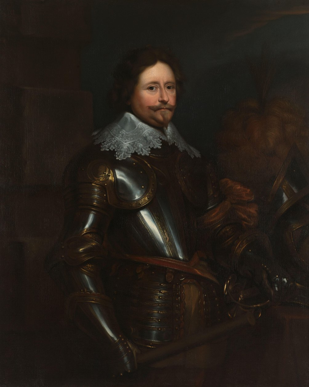Portrét Stadholdera Frederika Hendrika (1584-1647), prince z Orange od Anthony van Dyck (after)