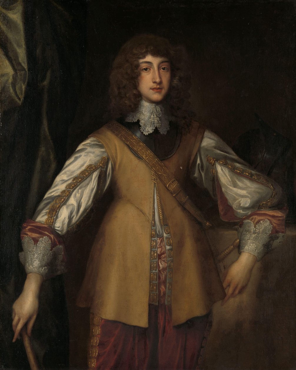 Portrét Ruperta (1619-1682), prince-palatina Rýna, v bojovém oděvu od Anthony van Dyck (copy after)