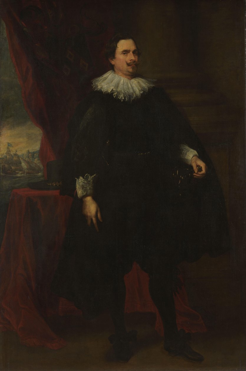 Portrét mužského člena rodiny Van der Borcht od Anthony van Dyck (follower of)