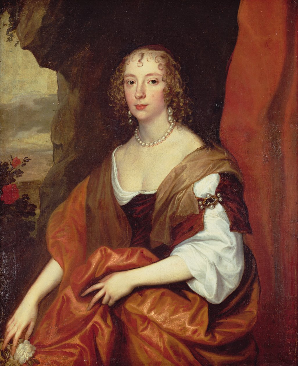 Anne Carr, hraběnka z Bedfordu, 22 let, od Anthony van Dyck