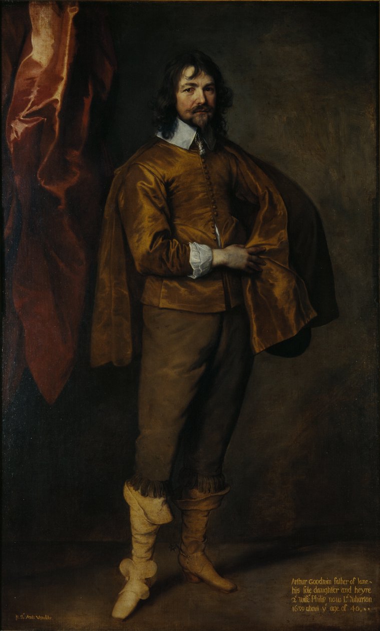 Arthur Goodwin, M.P. (olej na plátně) od Anthony van Dyck