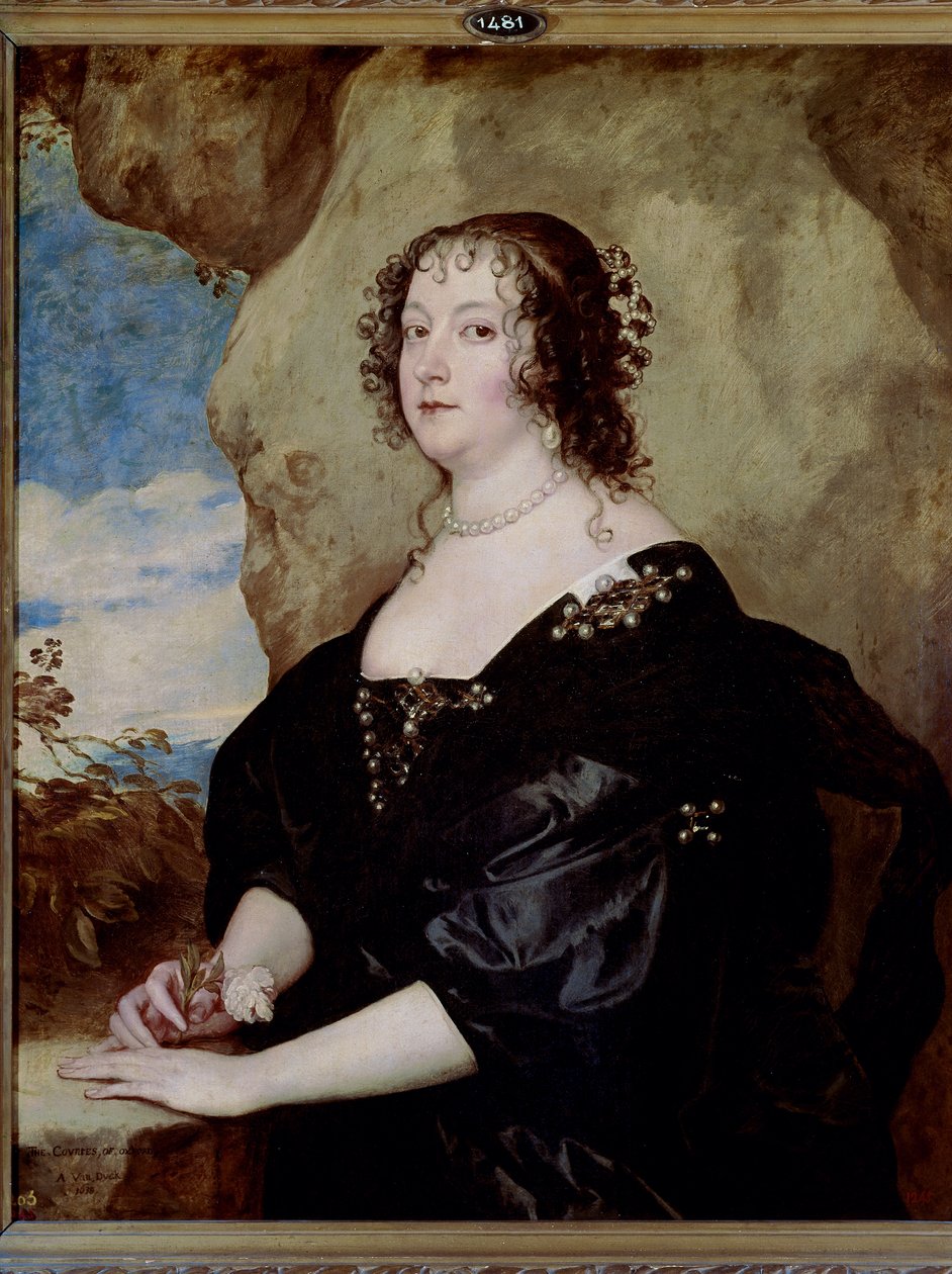 Beatriz van Hemmema, hraběnka z Oxfordu, c. 1638 (olej na plátně) od Anthony van Dyck