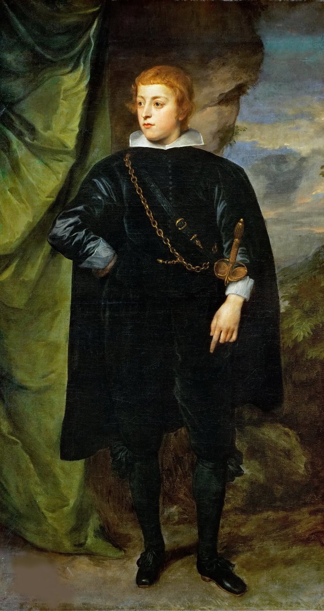 Carlo Emanuele dEste, markýz z Borgomanero 1622-1695, c. 1635. od Anthony van Dyck