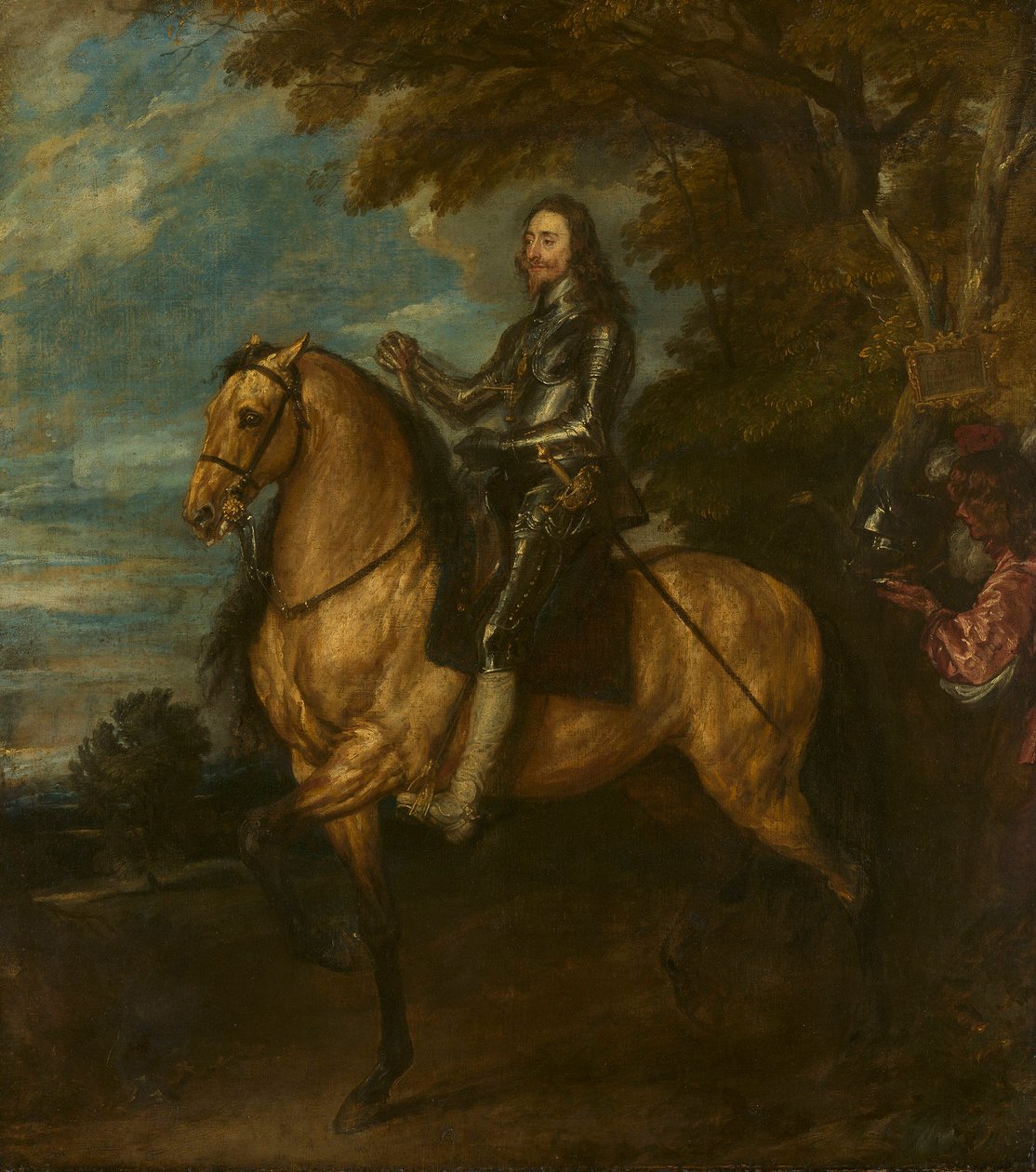 Karel I. (1600-49) na koni od Anthony van Dyck
