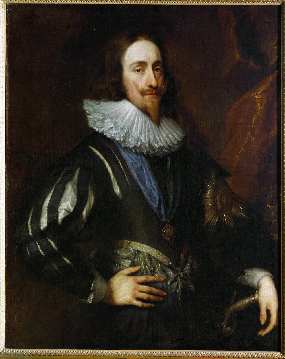 Karel I., anglický král, syn Jakuba I. a Anny Dánské (olej na plátně) od Anthony van Dyck