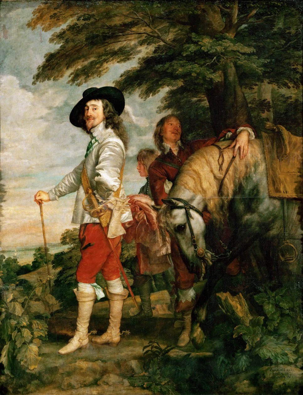 Karel I. na lovu od Anthony van Dyck