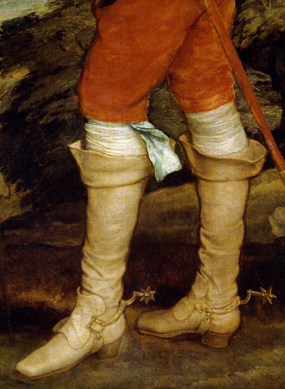 Karel I. na lovu, Anthony van Dyck (1599-1641), detail od Anthony van Dyck
