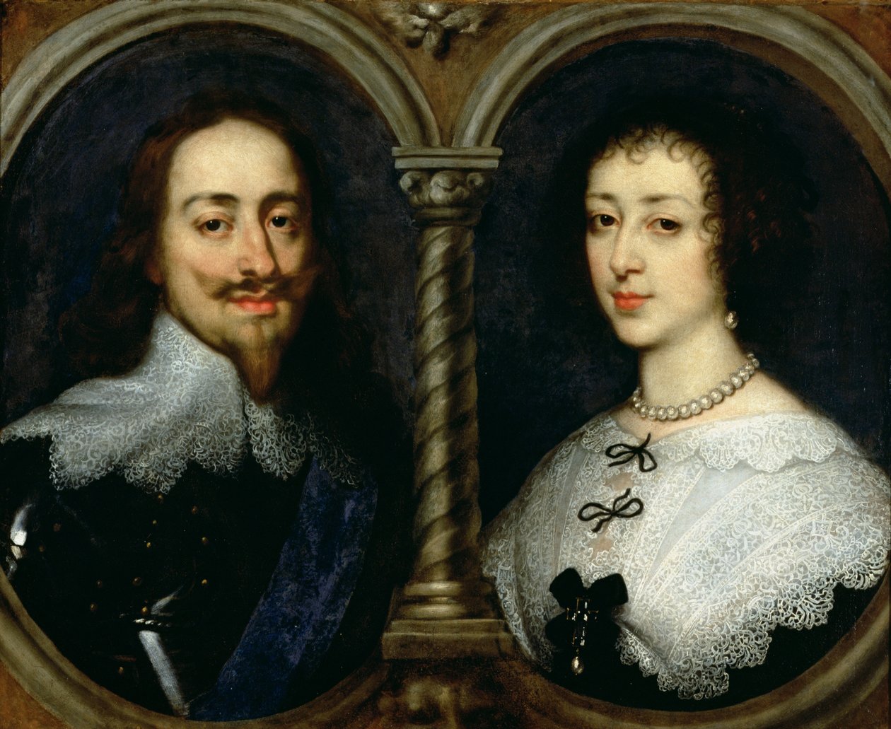 Karel I. Anglický (1600-49) a královna Henrietta Maria (1609-69) od Anthony van Dyck