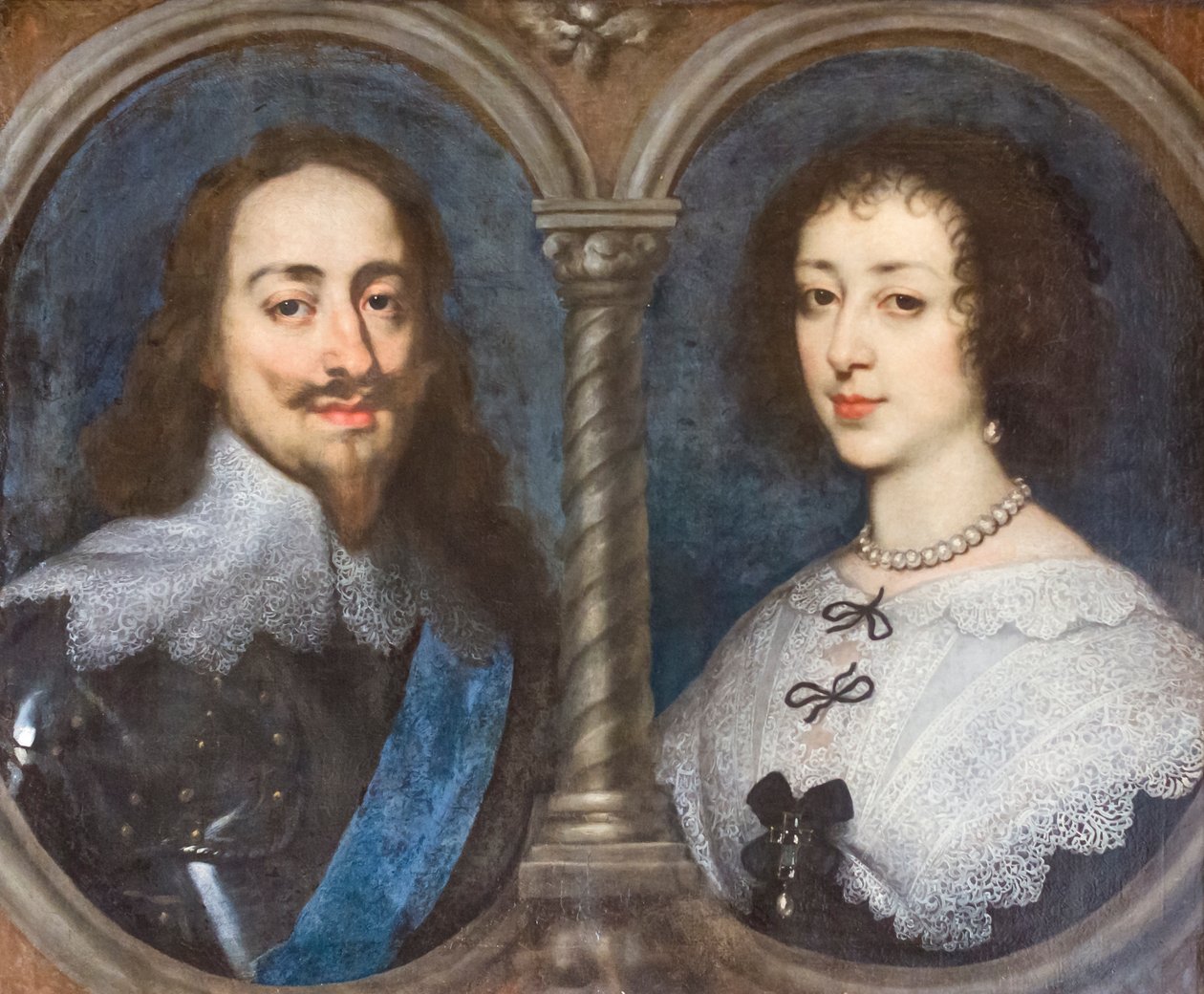 Karel I. Anglický a Henrietta Francouzská (malba) od Anthony van Dyck
