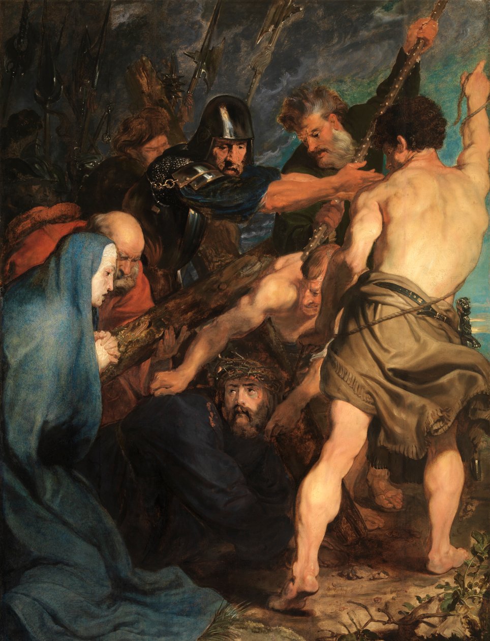Kristus se zhroutí a nese kříž od Anthony van Dyck