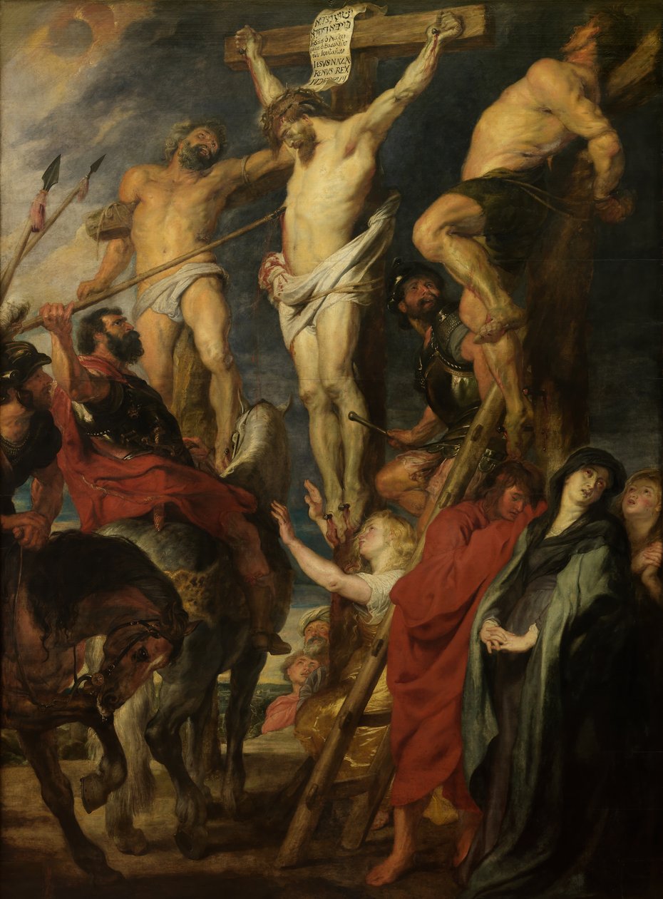 Kristus na kříži, "Le coup de lance" (převrat) od Anthony van Dyck