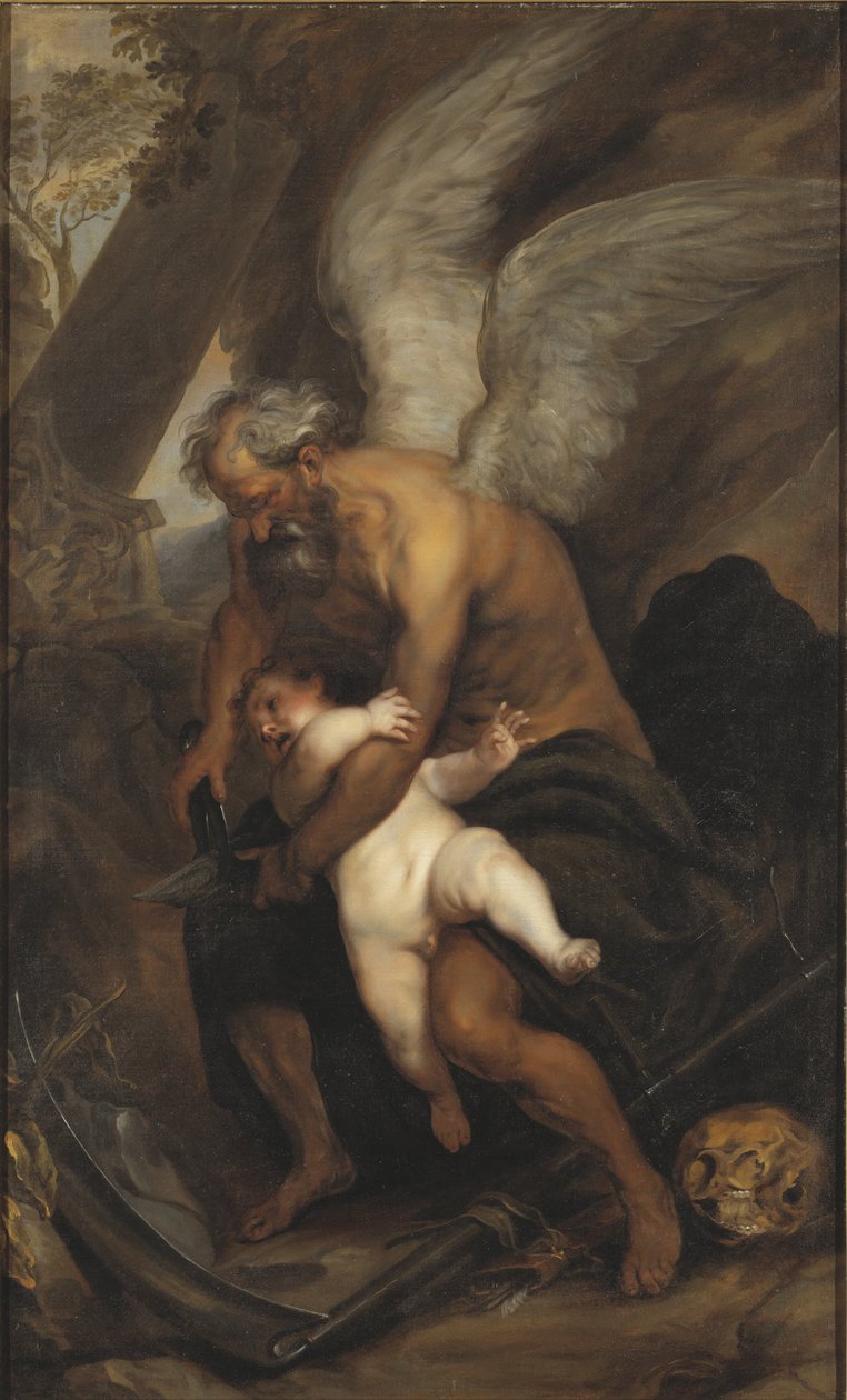Chronos zastřihuje Amorovi křídla od Anthony van Dyck