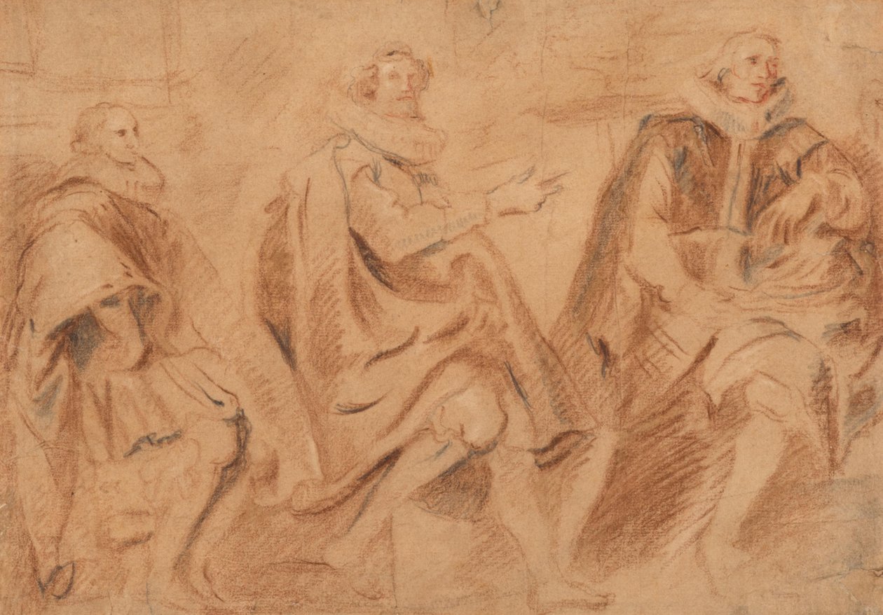 Tři bruselští radní od Anthony van Dyck