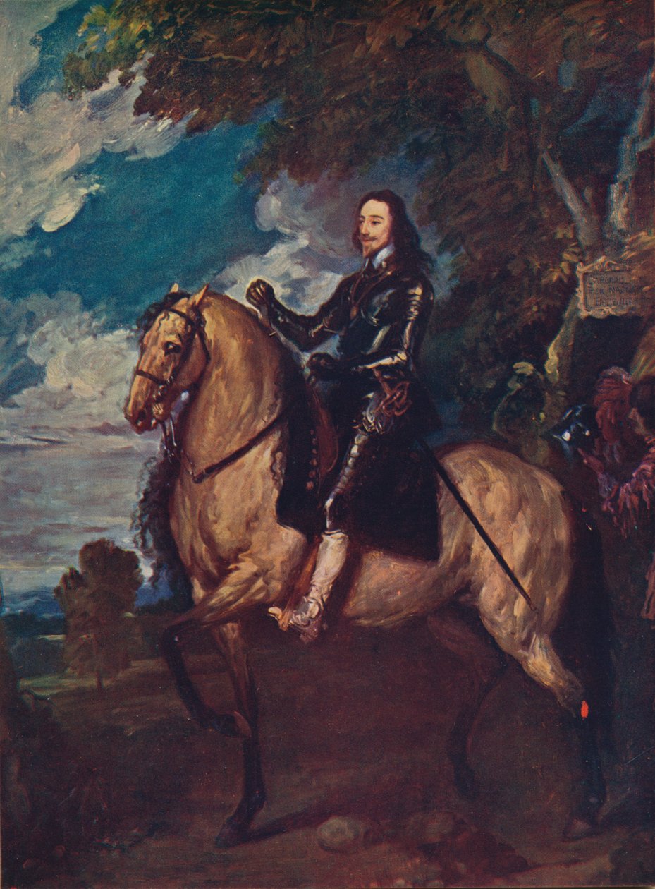 Jezdecký portrét Karla I., c1637, c1915 od Anthony van Dyck
